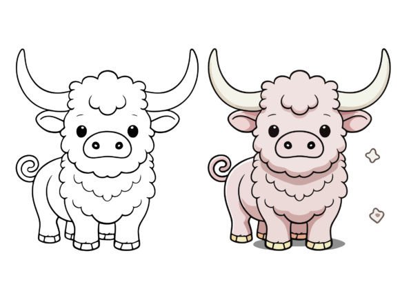 Download Cute Cartoon Character Buffalo - Buffalo Collection