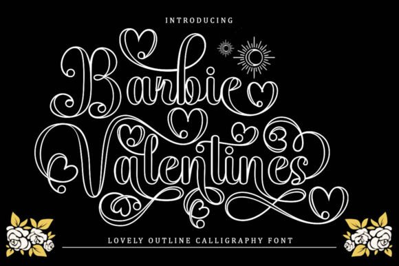 Download Barbie Valentines Outline - Barbie Collection
