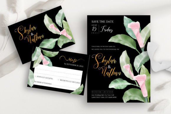 Download Elegant Black Wedding Invitation Cards - Black wedding Collection
